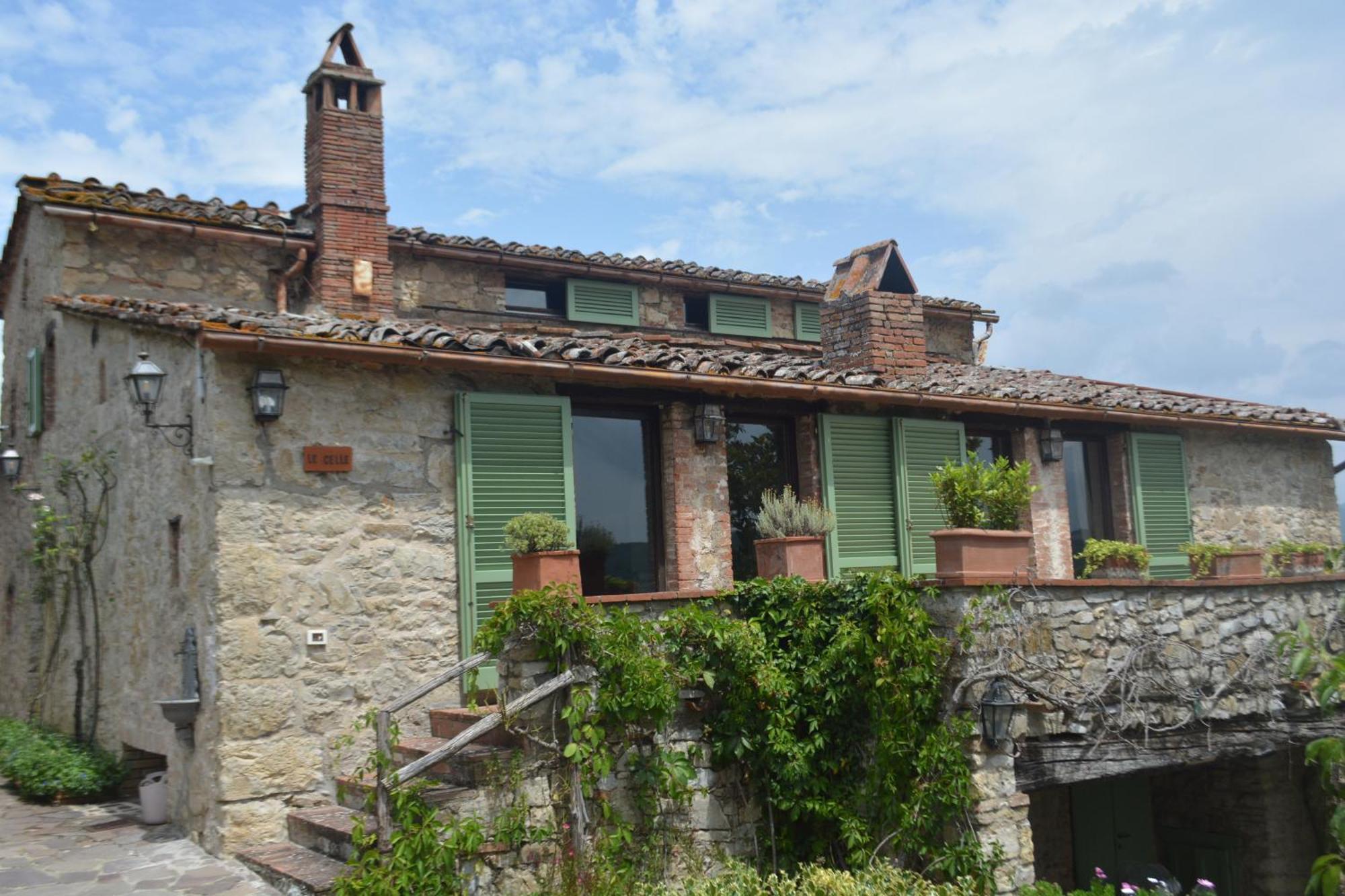 San SanoCelle Di Lecchi Nel Chianti别墅 外观 照片